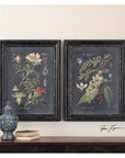 Uttermost Midnight Botanicals Wall Art, 2-Piece Set