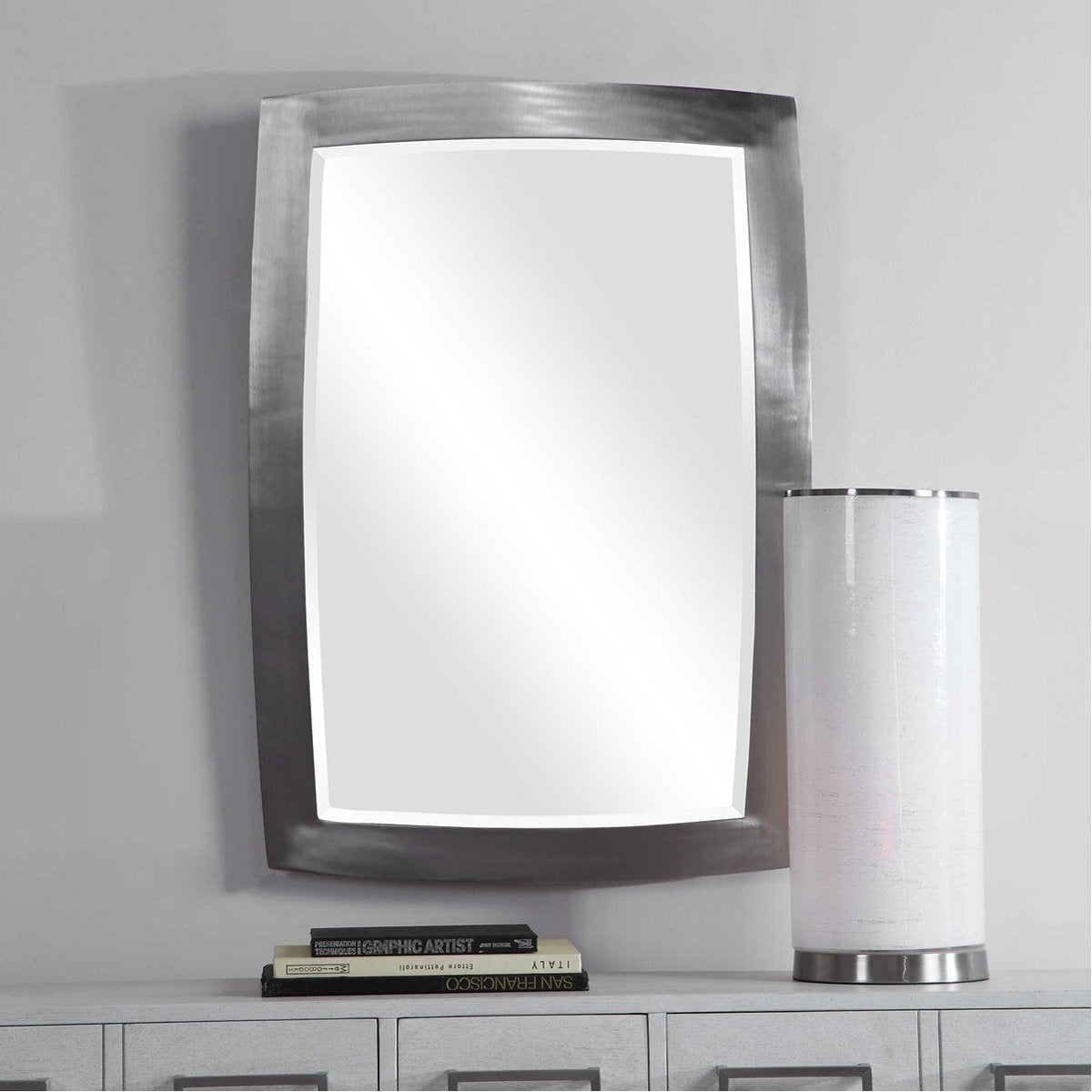 Uttermost Haskill Brushed Nickel Mirror