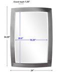 Uttermost Haskill Brushed Nickel Mirror