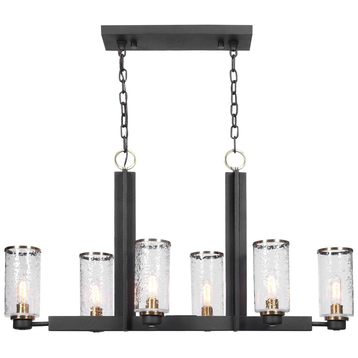 Uttermost Jarsdel 6-Light Industrial Island Light