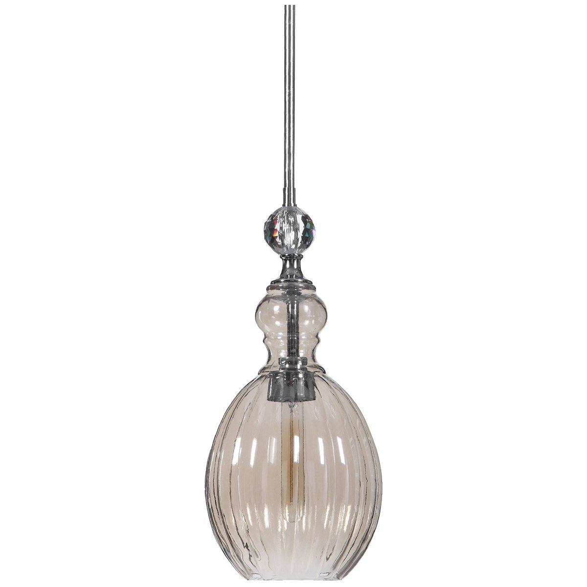 Uttermost GiGi 1-Light Glass Mini Pendant