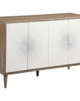 Uttermost Dani 4-Door White Cabinet