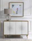 Uttermost Dani 4-Door White Cabinet