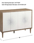 Uttermost Dani 4-Door White Cabinet
