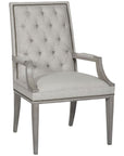 Vanguard Furniture Norfolk Nickel Hanover Button-Back Arm Chair