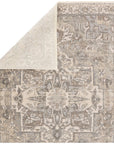 Jaipur Vienne Alain Medallion Border Gray Cream VNE01 Rug