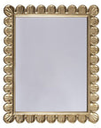 Worlds Away Scalloped Edge Frame Mirror