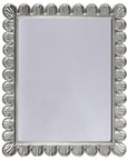 Worlds Away Scalloped Edge Frame Mirror
