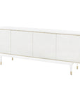 Villa & House Raymond 4-Door Cabinet - White