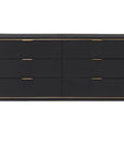 Villa & House Hunter Extra Large 6-Drawer Dresser - Black