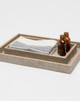 Pigeon and Poodle Goa Rectangular Tray - Straight, 2-Piece Set