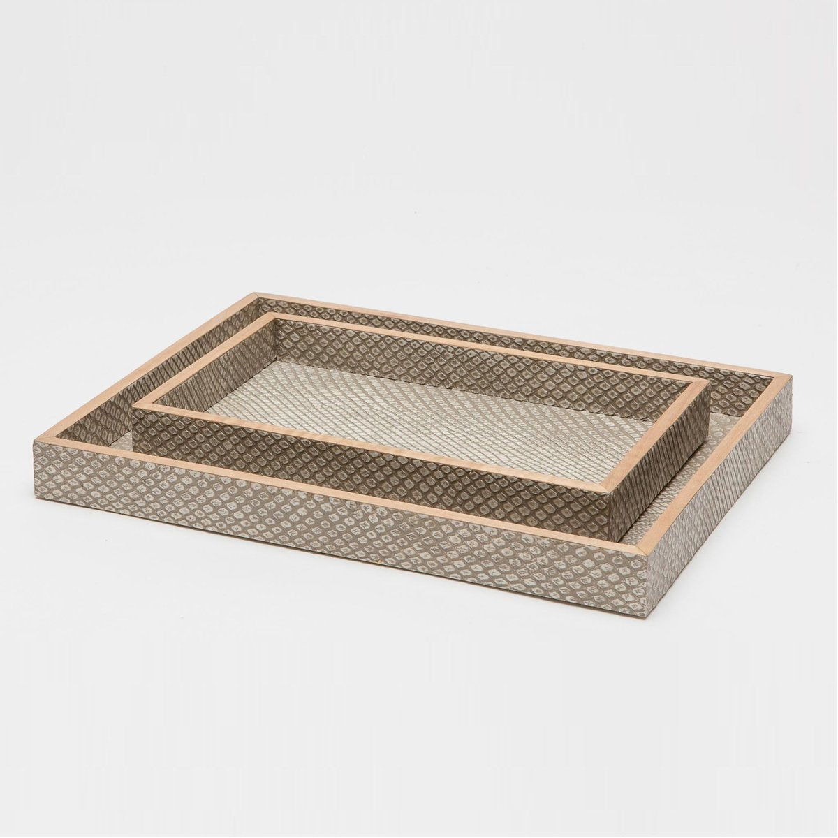 Pigeon and Poodle Goa Rectangular Tray - Straight, 2-Piece Set