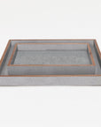 Pigeon and Poodle Manchester Rectangular Tray - Straight, 2-Piece Set