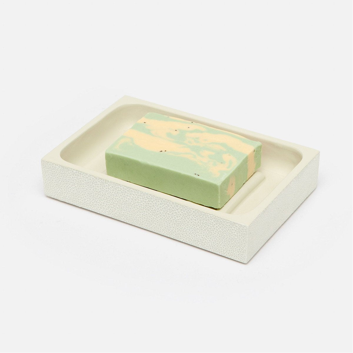 Pigeon and Poodle Manchester Rectangular Soap Dish, Straight