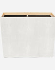 Pigeon and Poodle Manchester Double Rectangular Wastebasket, Tapered