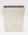 Pigeon and Poodle Manchester Rectangular Wastebasket, Tapered
