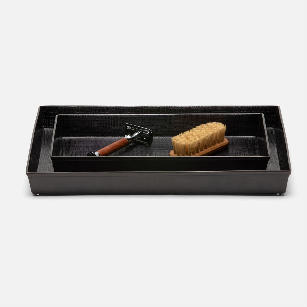 Pigeon and Poodle Remy Rectangular Tray - Straight, 2-Piece Set