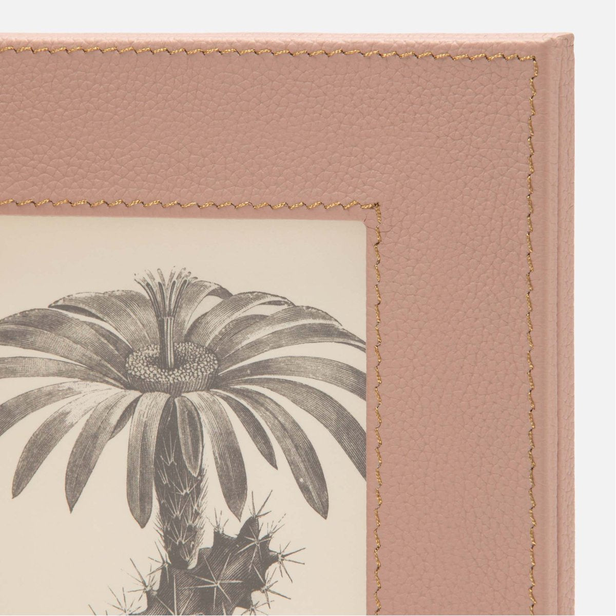 Pigeon and Poodle Dessie Full-Grain Leather Double Frame, 4x6 Image