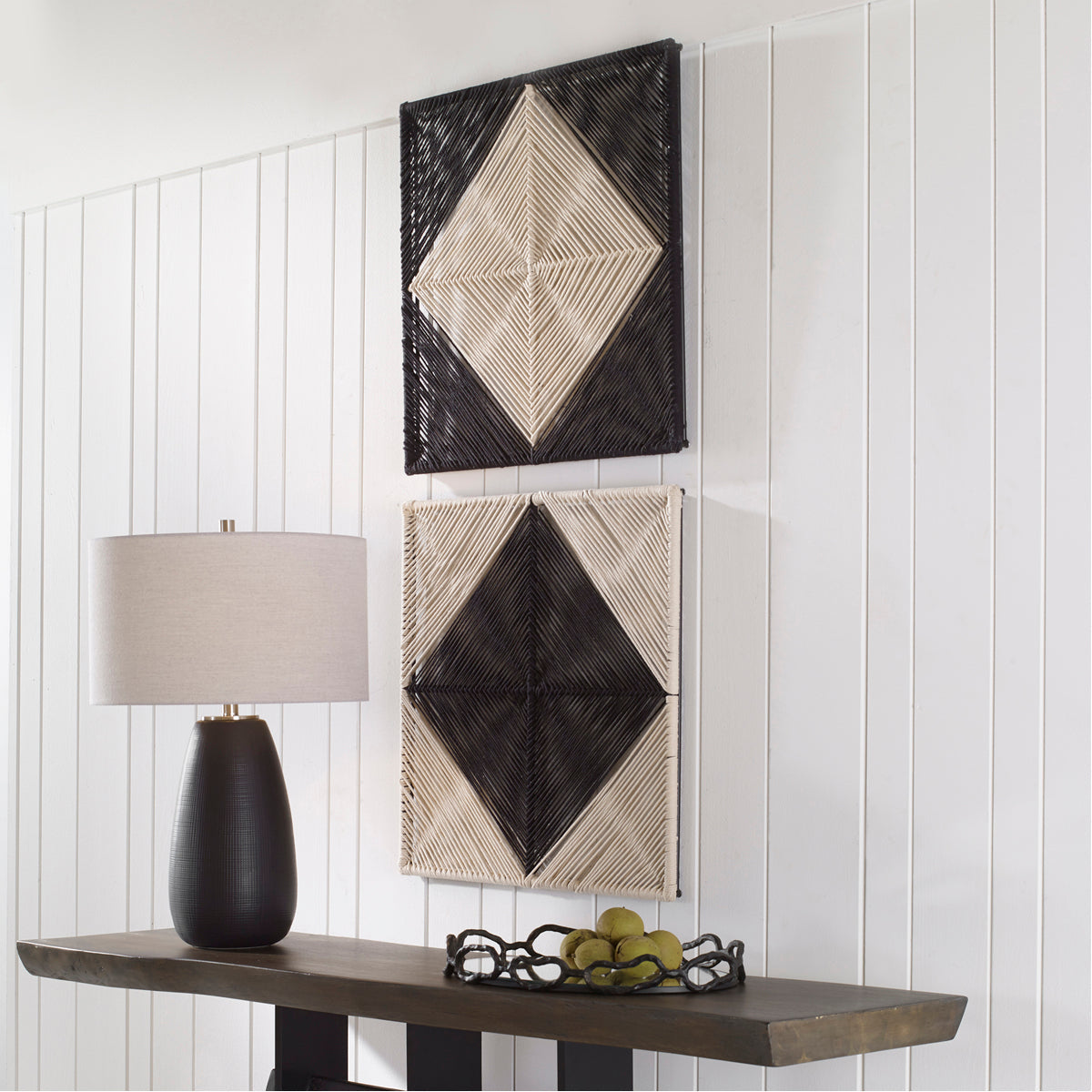 Uttermost Seeing Double Rope Wall Squares, 2-Piece Set