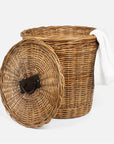 Pigeon and Poodle Lamia Round Hamper with Lid