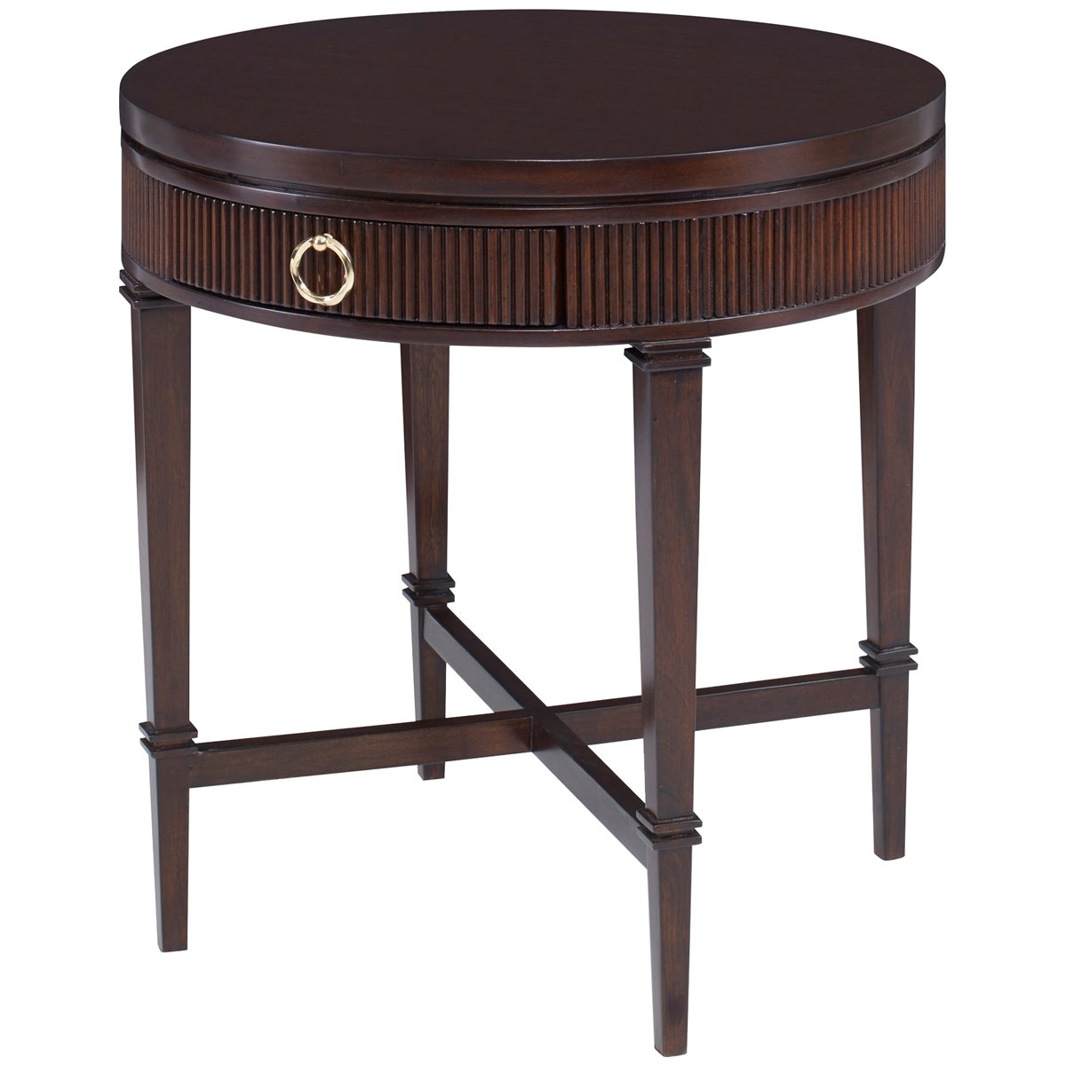Ambella Home Reeded Side Table - Round