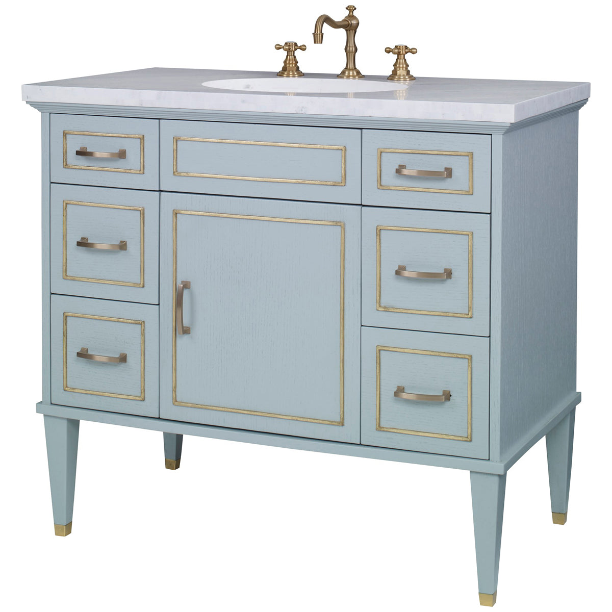 Ambella Home Toulouse Sink Chest - Polar Blue