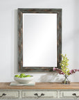 Uttermost Owenby Rustic Silver and Bronze Mirror