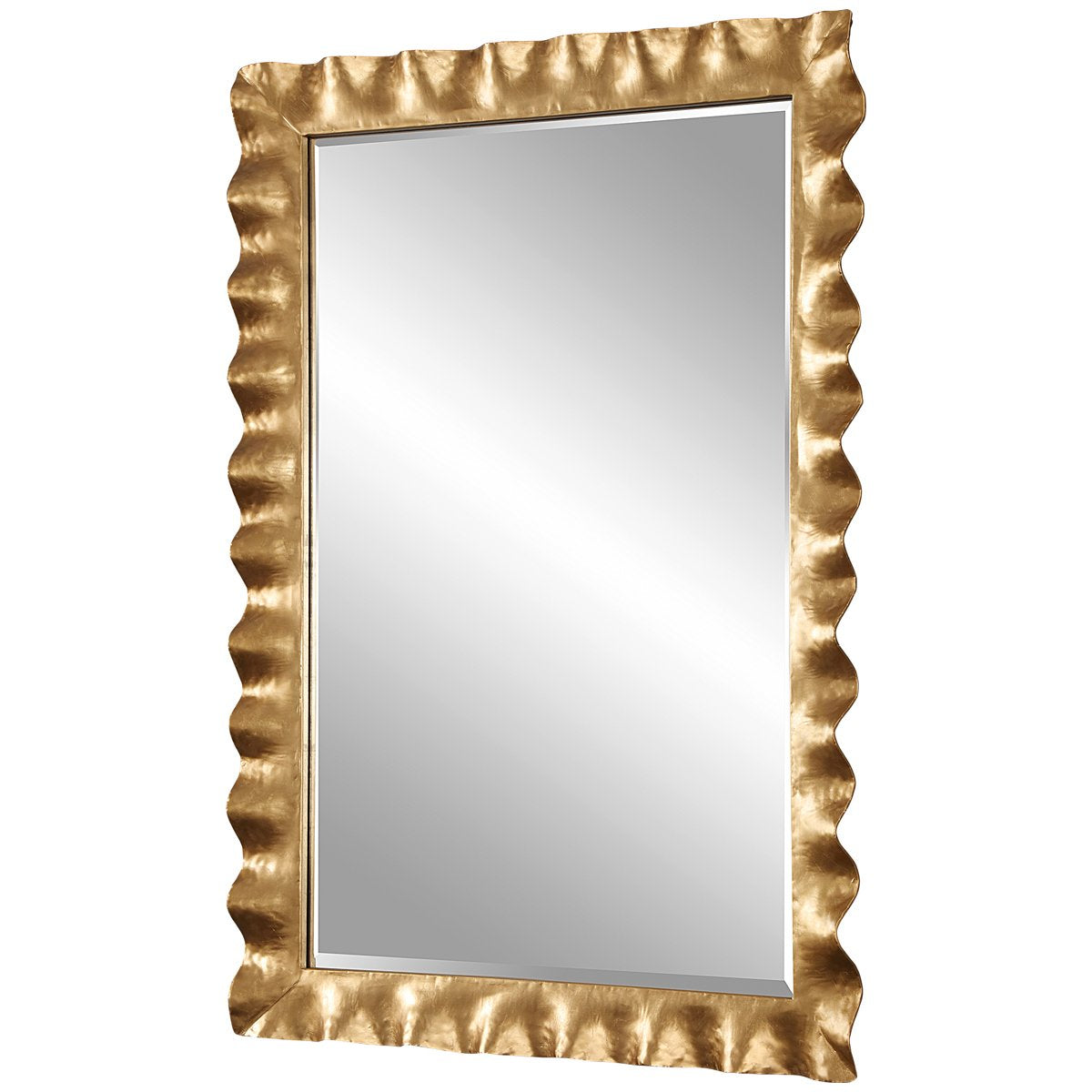 Uttermost Haya Scalloped Gold Mirror