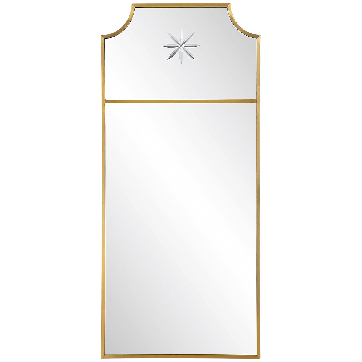 Uttermost Caddington Tall Brass Mirror
