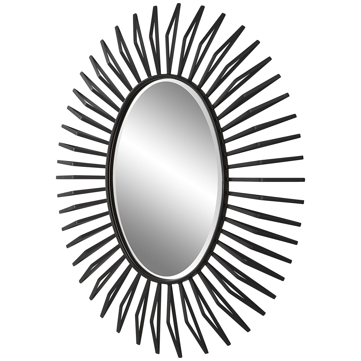 Uttermost Starstruck Black Oval Mirror