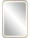 Uttermost Crofton Lighted Brass Vanity Mirror