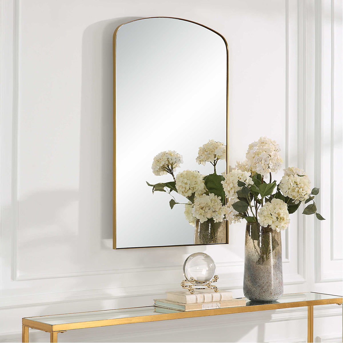 Uttermost Tordera Brass Arch Mirror
