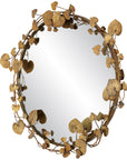 Currey and Company Vinna Brass Round Mirror