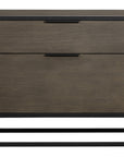 Four Hands Patten Oxford File Cabinet - Wire Brushed Shale Grey Veneer