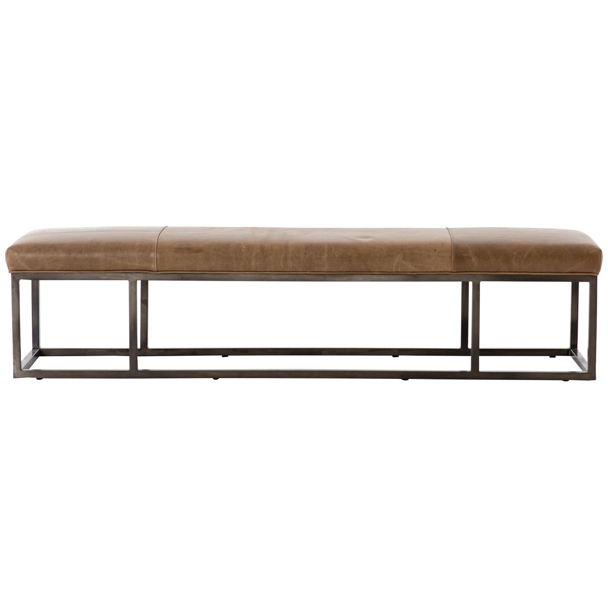 Four Hands Easton Beaumont Leather Bench