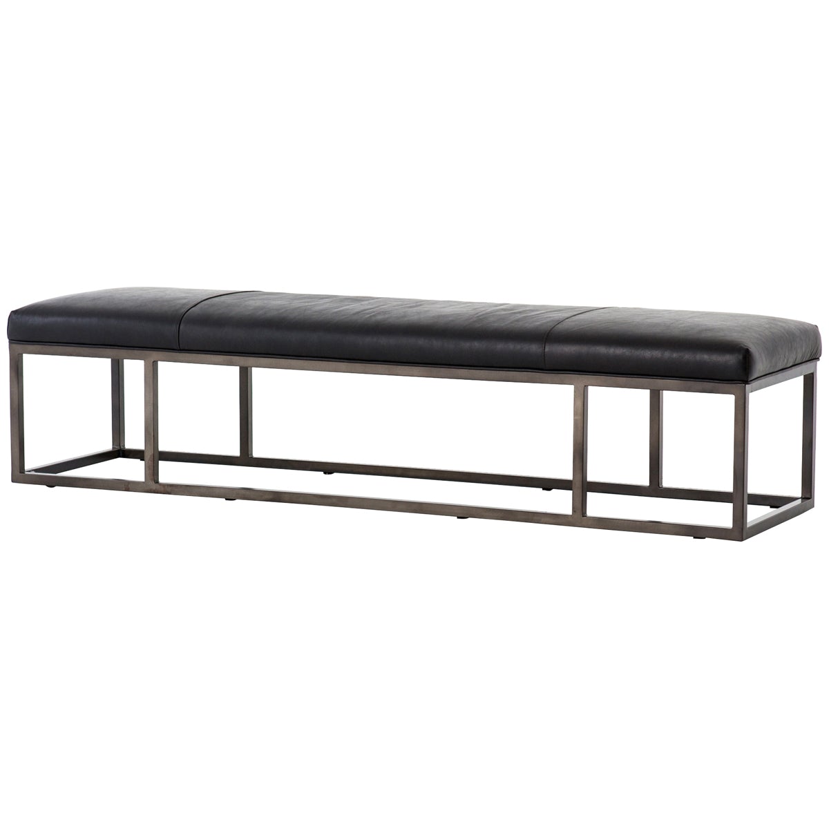 Four Hands Easton Beaumont Leather Bench
