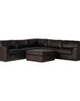 Four Hands Centrale Colt 3-Piece Sectional with Ottoman - Cigar