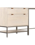 Four Hands Fulton Trey Desk System with Filing Cabinet