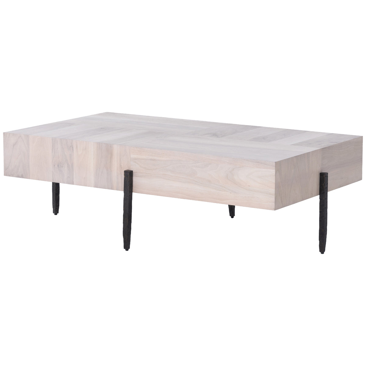 Four Hands Wesson Indra Coffee Table - Ashen Walnut