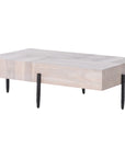 Four Hands Wesson Indra Coffee Table - Ashen Walnut