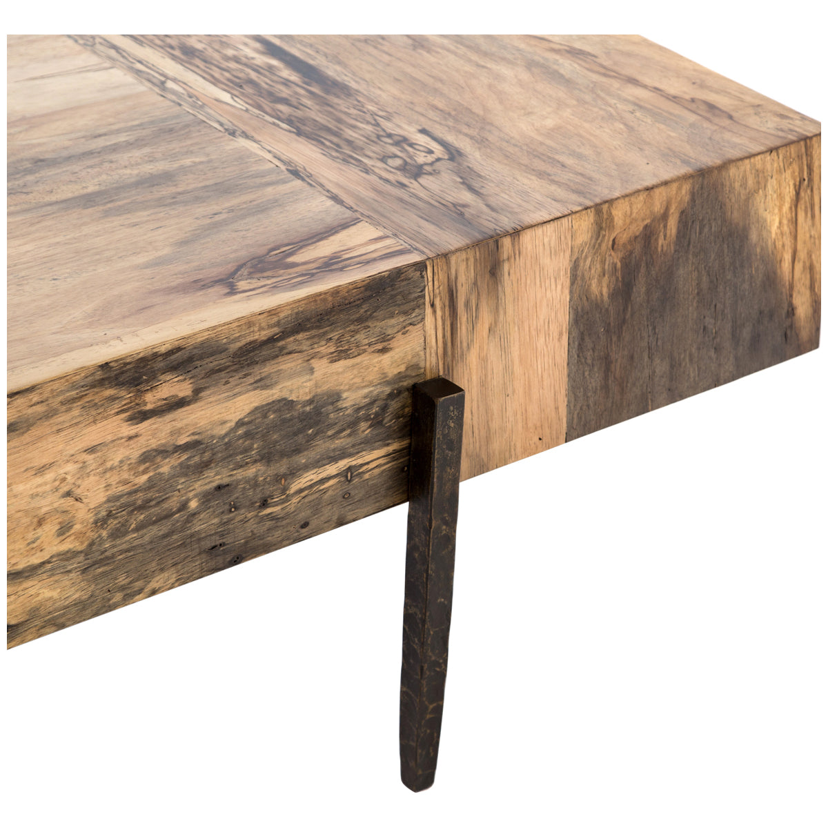Four Hands Wesson Indra Coffee Table - Spalted Primavera