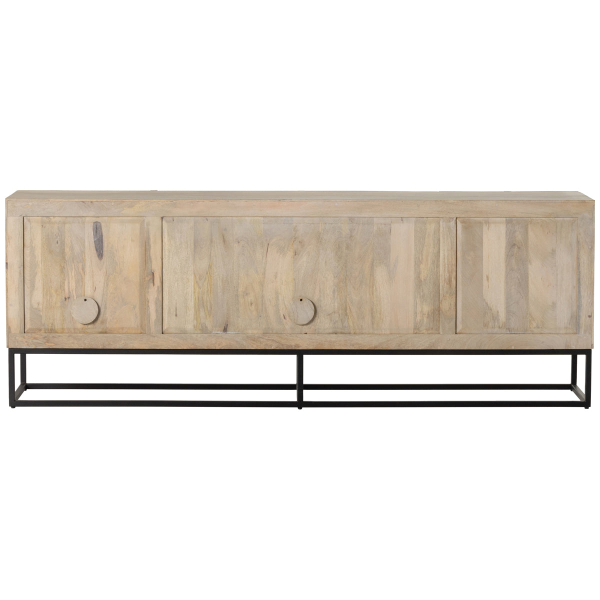 Four Hands Aiden Kelby Media Console - Light Wash Carved