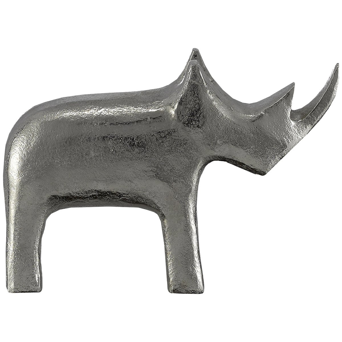 Currey and Company Kano Silver Large Rhino