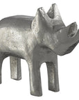 Currey and Company Kano Silver Large Rhino