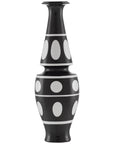 Currey and Company De Luca Black and White Vase