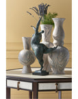 Currey and Company Gray Marbleized Tall Vase