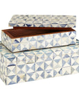Currey and Company Sky Blue Box, 2-Piece Set