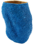 Currey and Company Jackfruit Small Cobalt Blue Vase