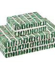 Currey and Company Emerald Box, 2-Piece Set