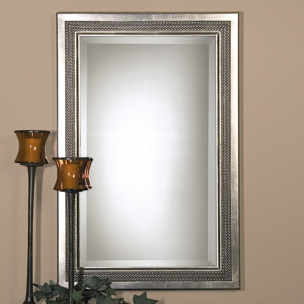 Uttermost Triple Beaded Vanity Mirror
